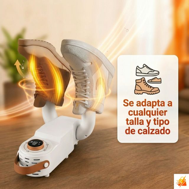 Secador de Zapatillas Inteligente - Elimina el olor a humedad en minutos