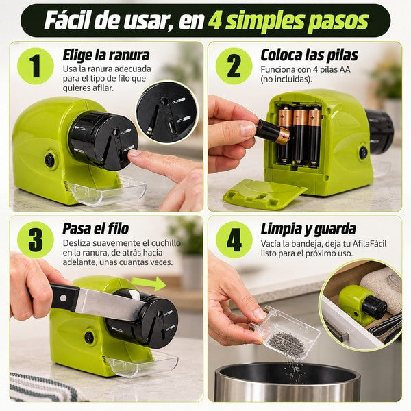 ¡Oferta 2x1! AfilaFácil - Cuchillos Como Nuevos