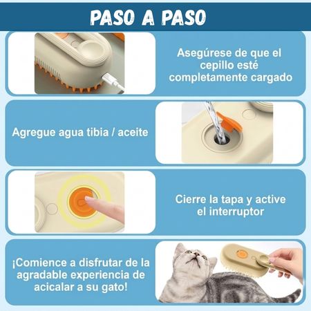 Cepillo a Vapor para Mascota con mango