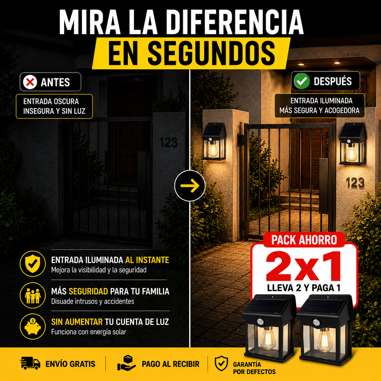 2x1 Farol Solar Seguro