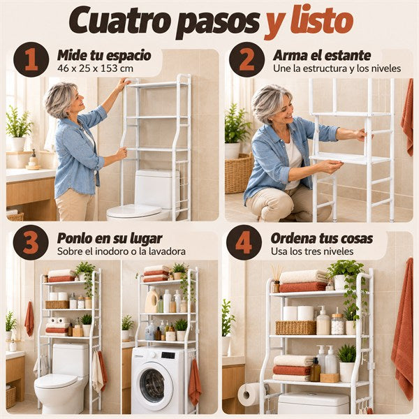 Estante Organizador - Aprovecha al máximo el espacio en tu casa