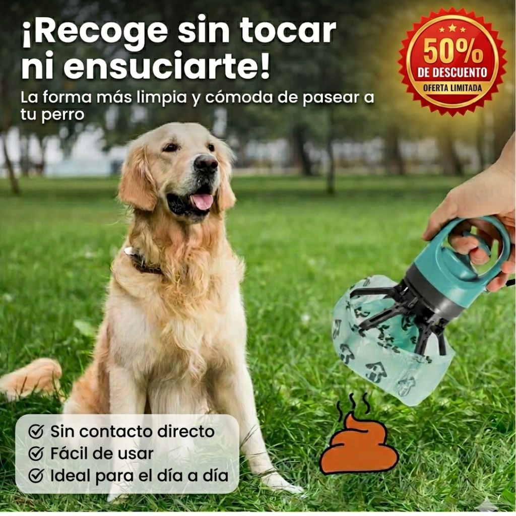 RecoFacil - Recogedor Portátil Excrementos mascotas