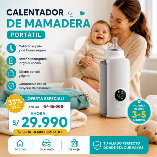 Calentador de mamadera – Portátil e Inalámbrico