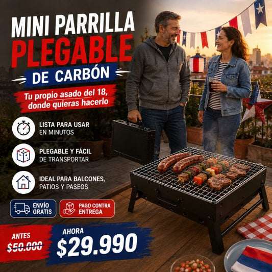 Mini Parrilla Portátil — Perfecta para el 18