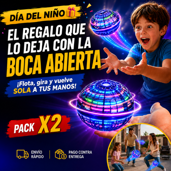 Bola Boomerang LED — Pack x2
