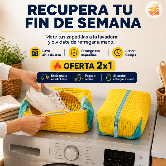 LavaFácil – Bolsa para lavar zapatillas en la lavadora