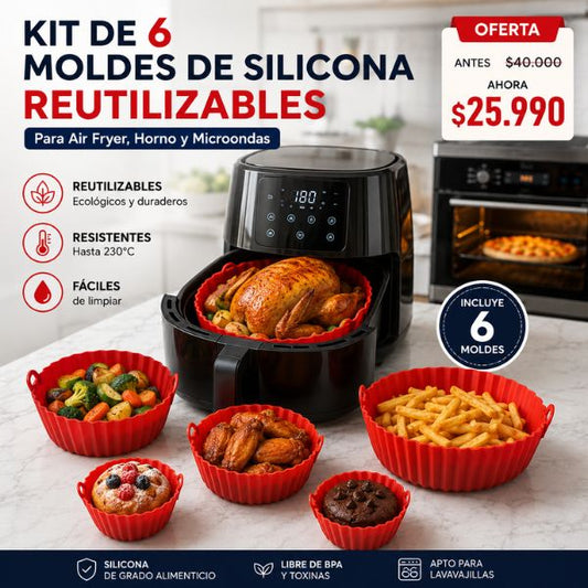 Kit de 6 Moldes de Silicona