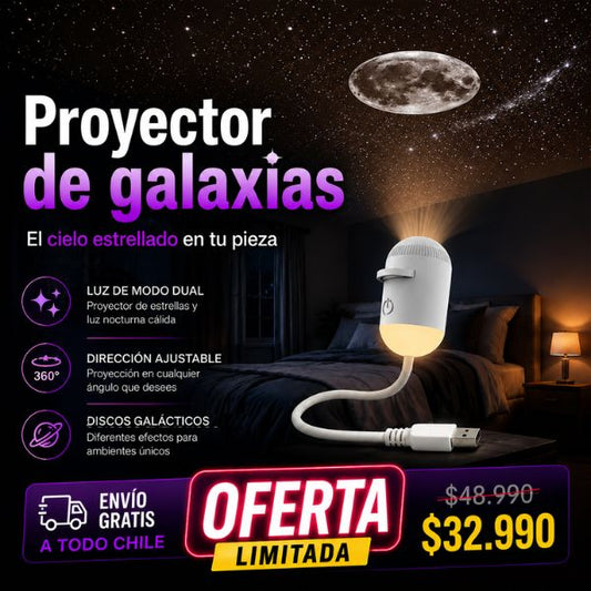Proyector de galaxias - El cielo estrellado en tu pieza