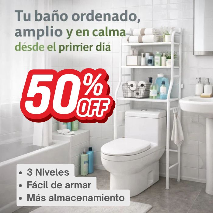 Estante Organizador Baño 3 Niveles - envío GRATIS!!