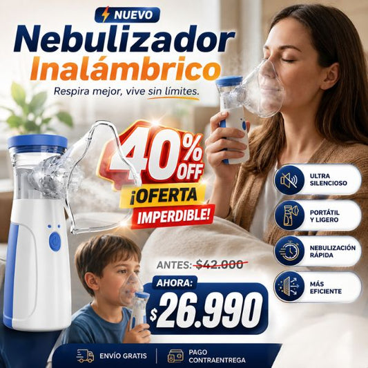 Nebulizador Inalámbrico - Respira mejor, vive sin limites