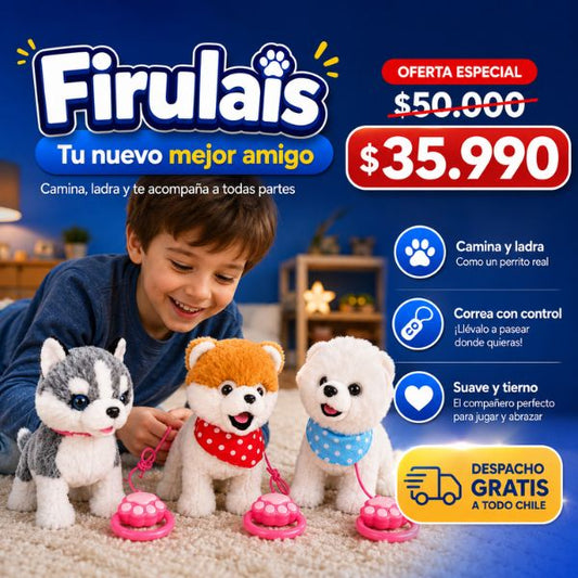 Firulais – Perrito Interactivo que Camina, Ladra y Canta