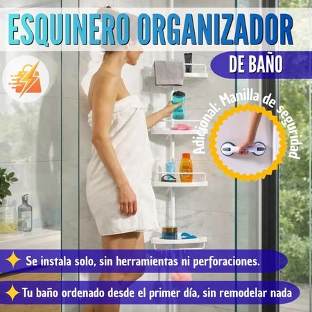 Esquinero Organizador Ducha - 4pisos