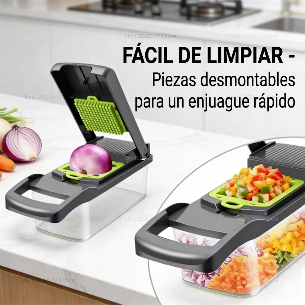 Picador & Mandolina Profesional 15-en-1: Tu Revolución en la Cocina