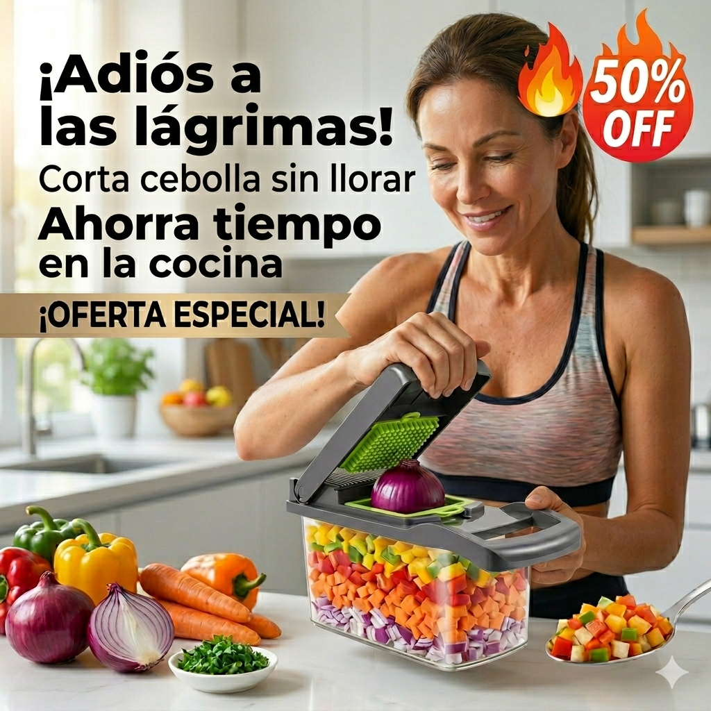 Picador & Mandolina Profesional 15-en-1: Tu Revolución en la Cocina