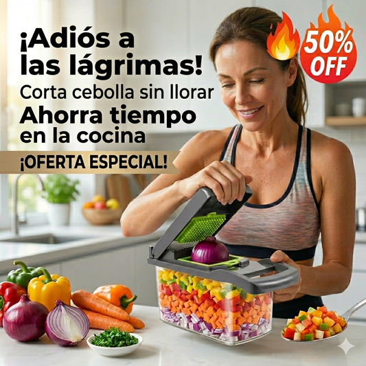 Picador & Mandolina Profesional 15-en-1: Tu Revolución en la Cocina