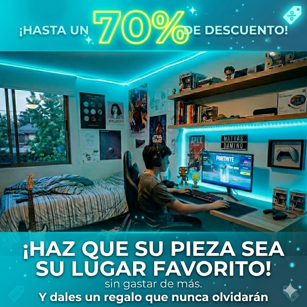 CINTA LED 5 metros - Incluye control remoto Gratis