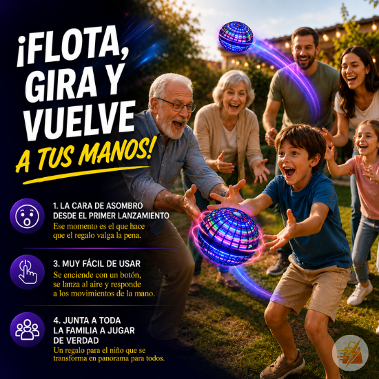 Bola Boomerang LED — Pack x2