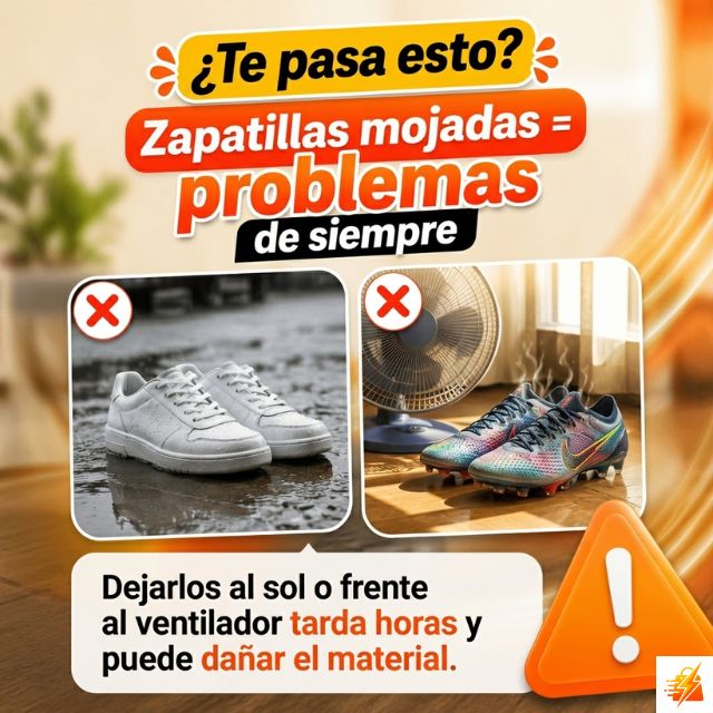 Secador de Zapatillas Inteligente - Elimina el olor a humedad en minutos