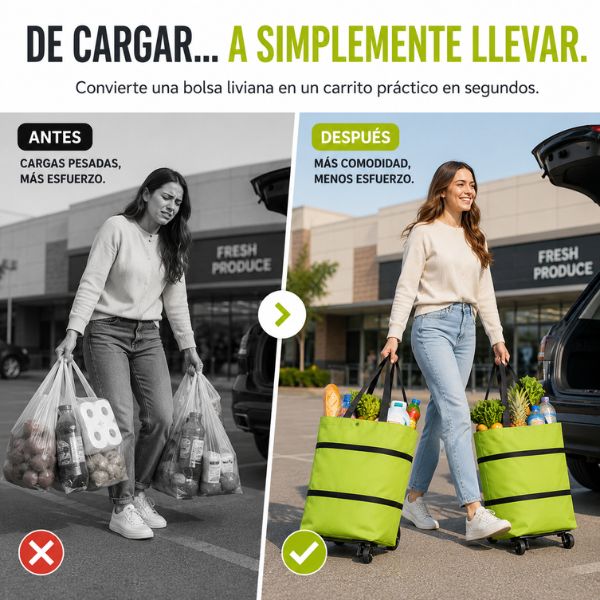 Pack 2 x Maxi Bolsa Plegable - Envio Gratis