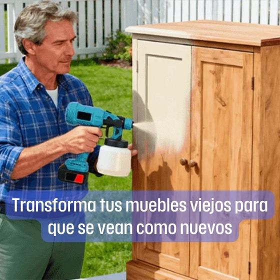 Compresor de Pintura Inalambrico - 2 baterias recargables