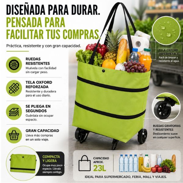 Pack 2 x Maxi Bolsa Plegable - Envio Gratis