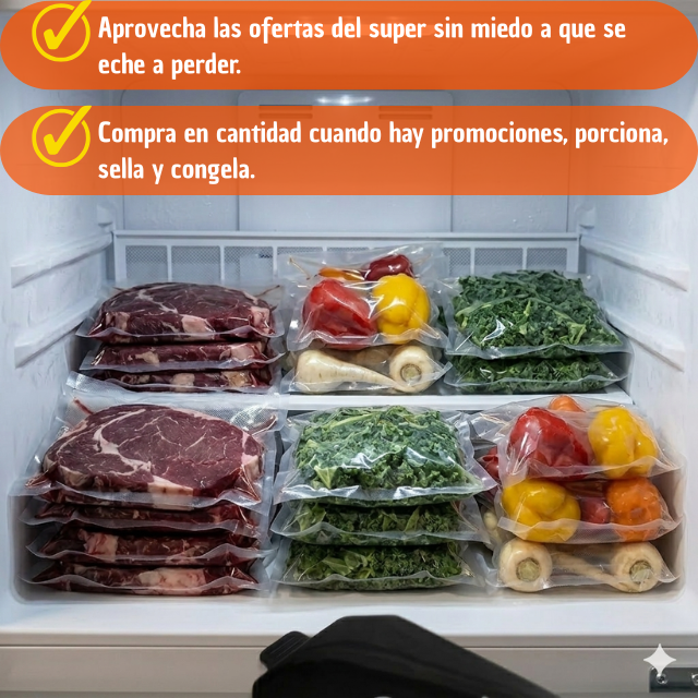 SelloMax: Selladora al Vacío Eléctrica (¡Incluye pack bolsas!)