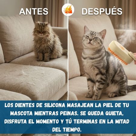 Cepillo a Vapor para Mascota con mango