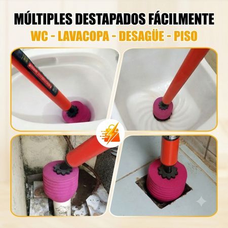 Sopapo Destapador Inodoro a Presión