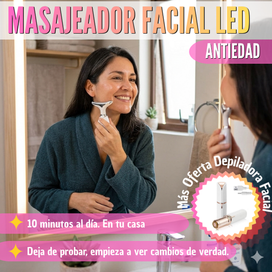 Masajeador Facial LED Antiedad