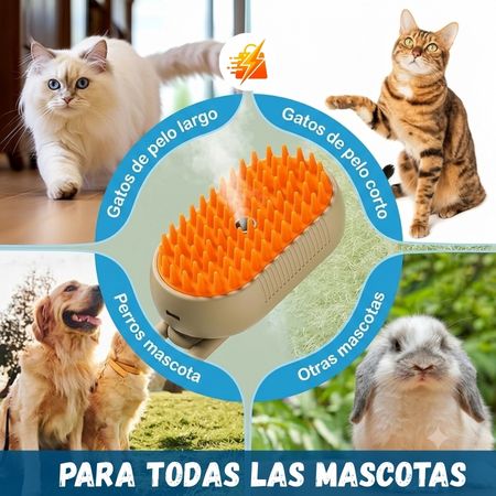 Cepillo a Vapor para Mascota con mango
