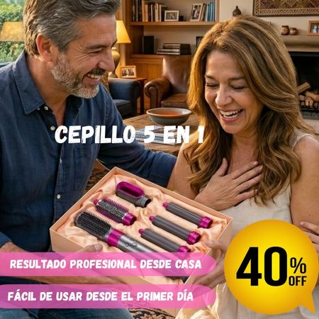 Cepillo 5 en 1: fácil y sin complicaciones