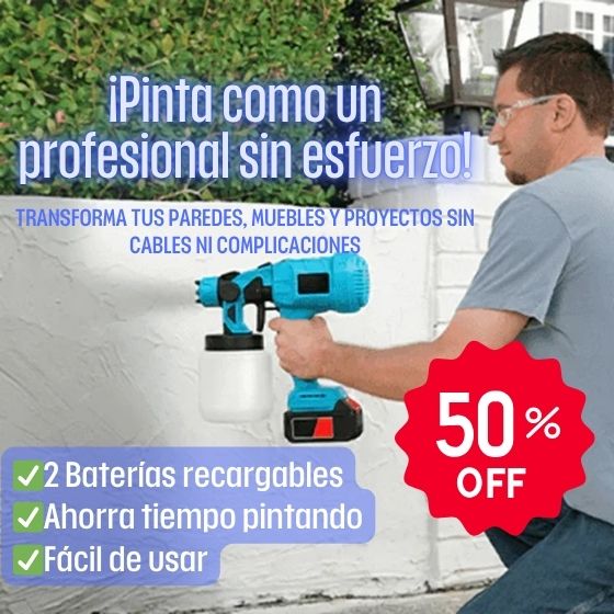 Compresor de Pintura Inalambrico - 2 baterias recargables