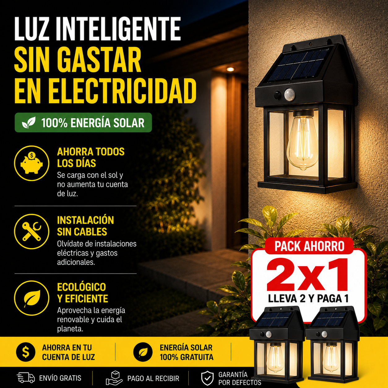 2x1 Farol Solar Seguro