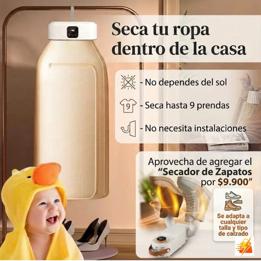 SecaFácil Portátil - Agrega Seca Zapatos por $9.990