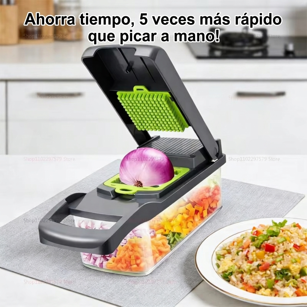 Picador & Mandolina Profesional 15-en-1: Tu Revolución en la Cocina