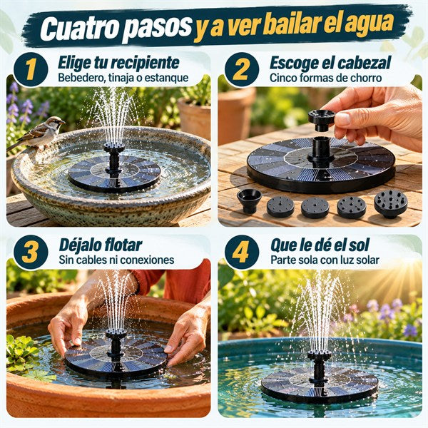 Oasis Solar - Agua que baila con la luz del sol