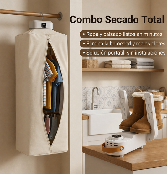 Combo Secadora Ropa y Zapatos