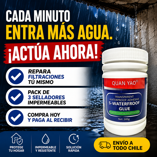 PACK (3) SELLADOR TAPA GOTERAS TRANSPARENTE 300g