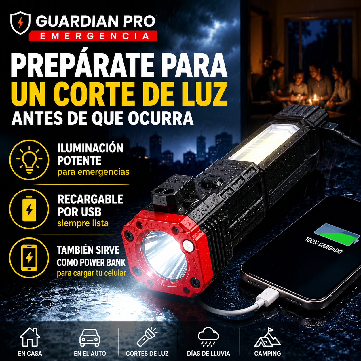 Linterna Guardian Pro