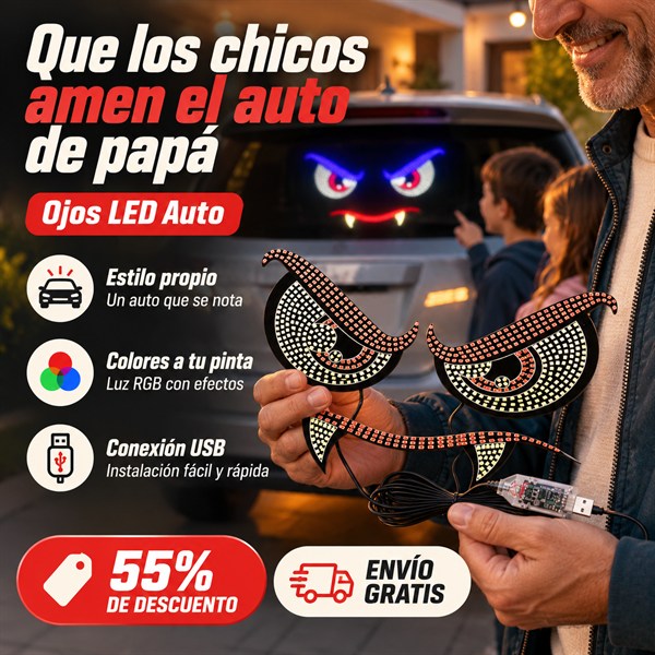 Ojos LED Auto - Estilo en un solo clic