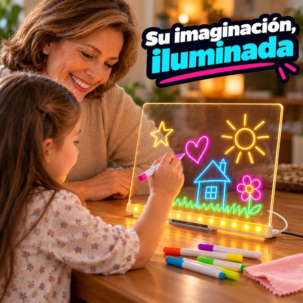 Pizarra Luz - Mensajes iluminados para tu casa