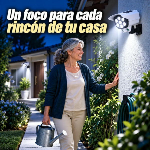 Foco Solar Guardián (Pack 3) - Más luz y tranquilidad al llegar