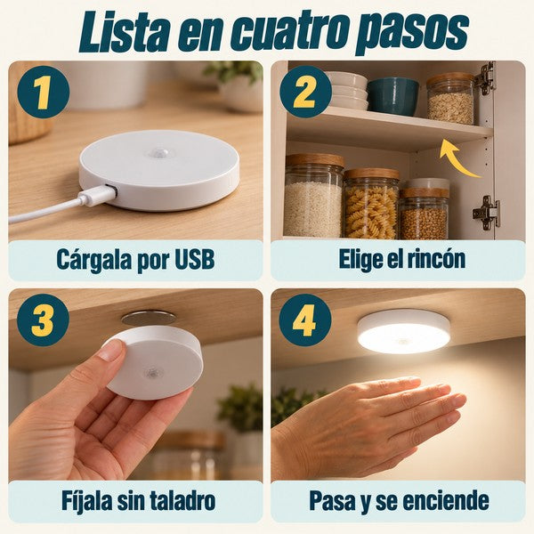 Modo de uso de Lucerito en cuatro pasos