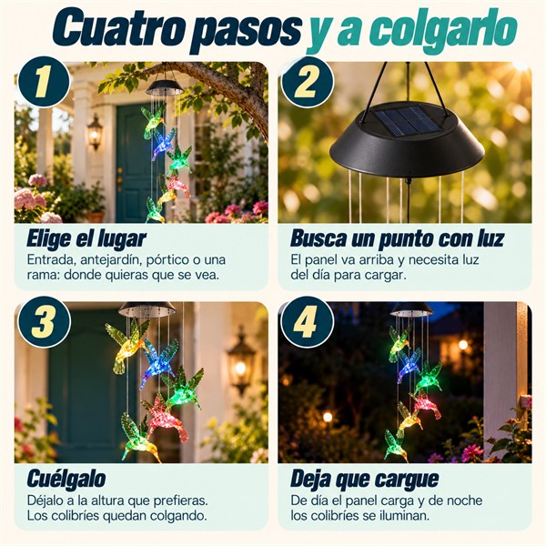 Colgante Colibrí - Adornan donde lo cuelgues