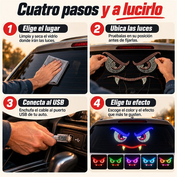 Ojos LED Auto - Estilo en un solo clic