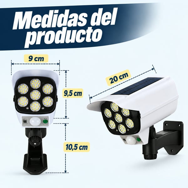 Foco Solar Guardián (Pack 3) - Más luz y tranquilidad al llegar