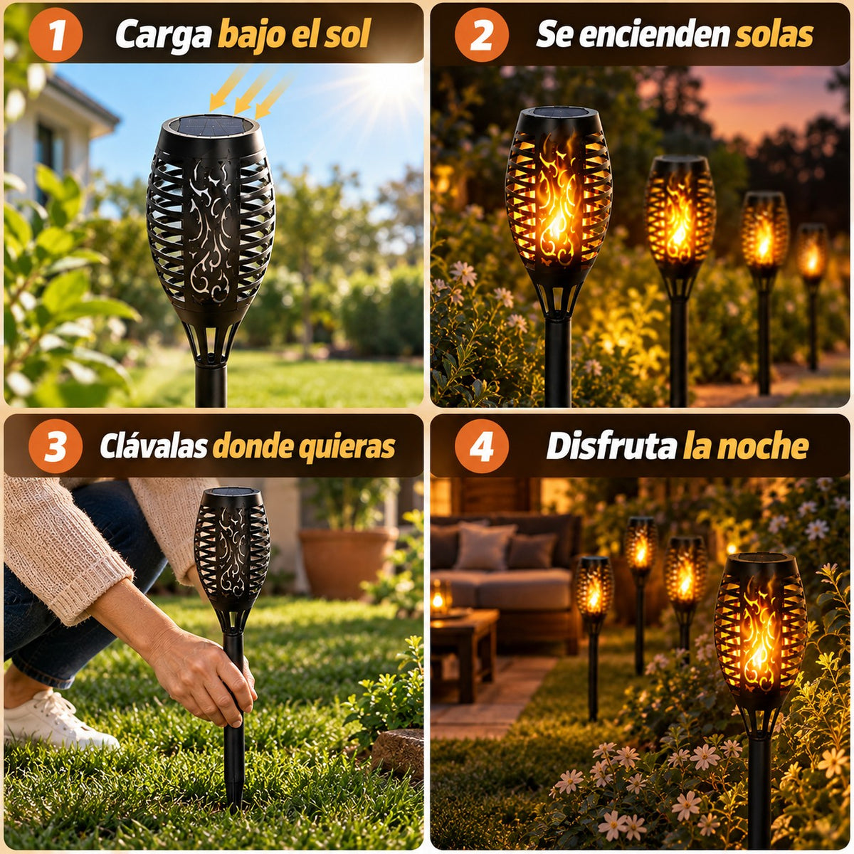 AntorchaSolar- Ilumina tu jardín sin gastar luz