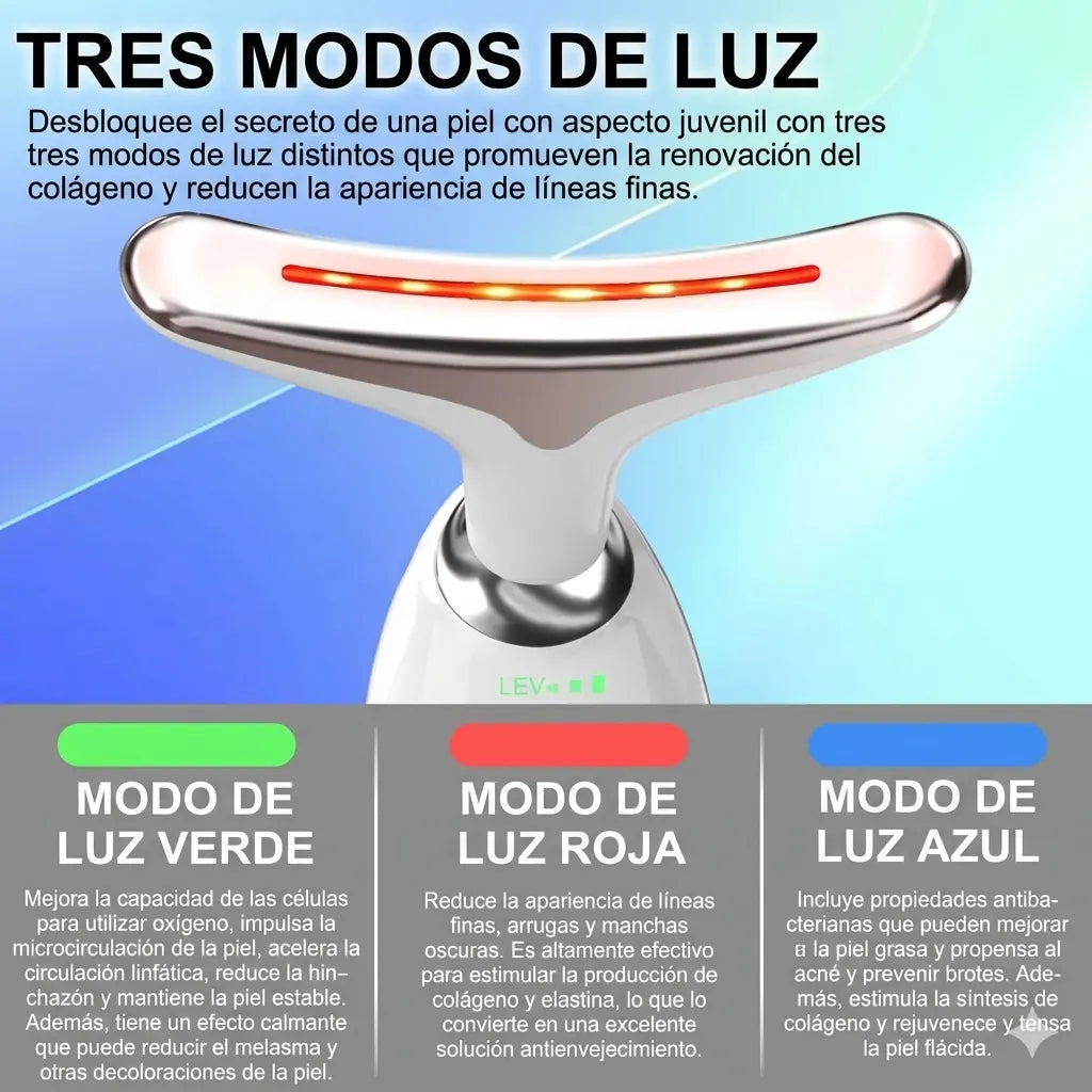 Masajeador Facial LED Antiedad