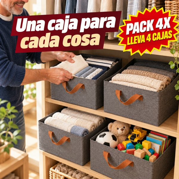 Una caja organizadora para cada tipo de ropa en el closet