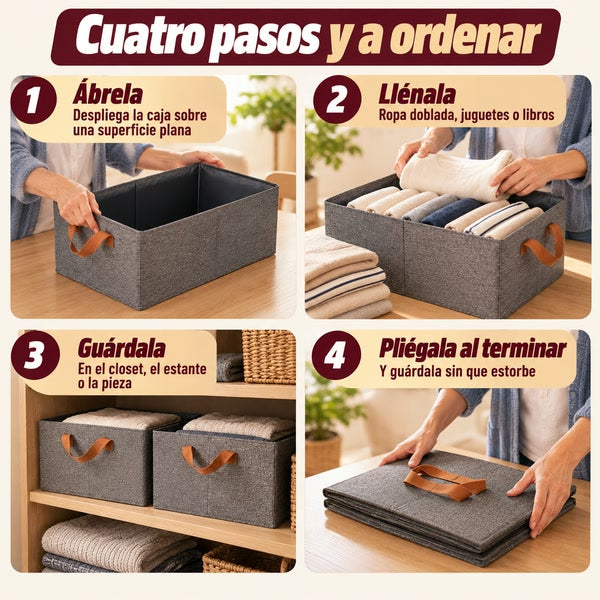Cuatro pasos para usar Ordena Todo Plegable